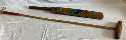 Batte de cricket GM Diamond et une crosse...
