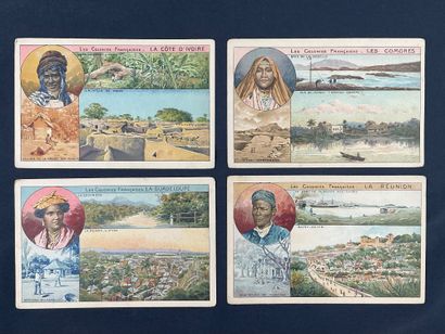 20 cartes postales publicitaires anciennes...