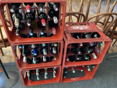 5 caisses de vin soit 55 bouteilles, essentiellement...