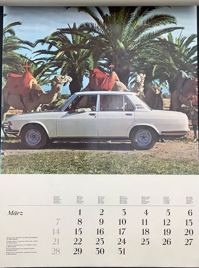 3 calendriers vintage:
- un BMW de 1971,...