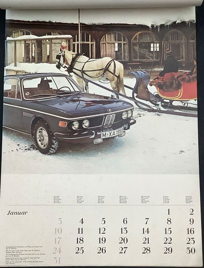 3 calendriers vintage:
- un BMW de 1971,...