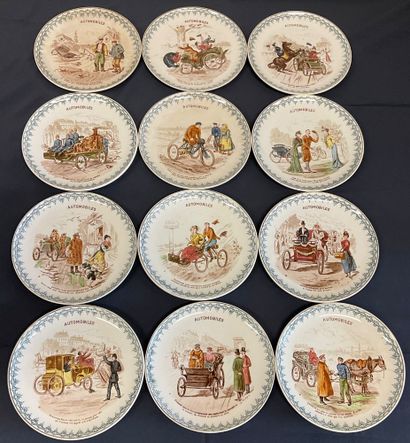 TERRE DE FER, 12 assiettes parlantes 