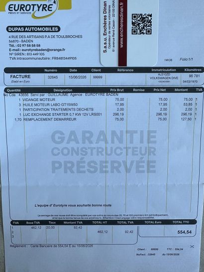 Frais de vente réduits 10 % - VOLKSWAGEN...