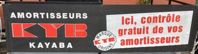 Banderole publicitaire KYB amortisseurs KAYABA.
Dimensions...
