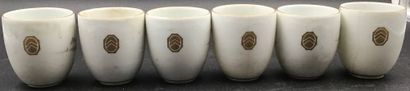6 tasses en porcelaines japonaise Kutani...