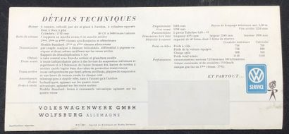 VOLKSWAGEN :
Brochure technique de 10 pages...