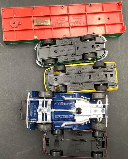 Lot de 7 voitures divers marques avec Majorette,...