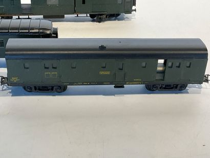 Lot de 6 wagons à bagages