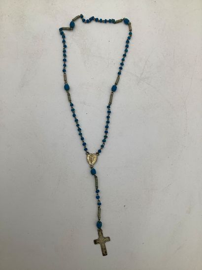 Regroupement de 6 objets religieux comprenant...
