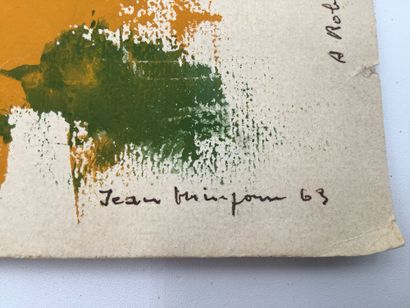 Mingam Jean (1927-1987) artiste Finistérien.
Gouache...