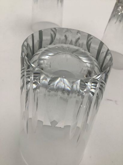 Baccarat, lot de 4 verres à orangeade Baccarat...