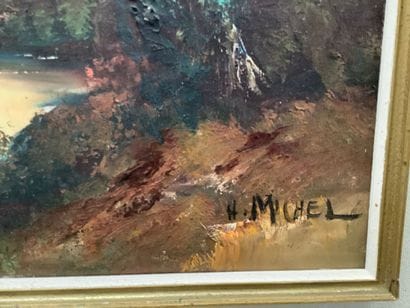 Henri MICHEL (1928-2016) huile sur toile,...