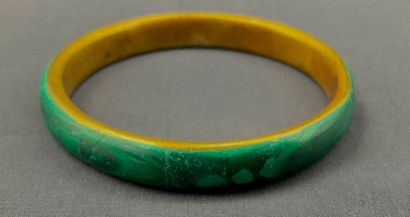Bracelet rigide en malachite.
Diamètre :...