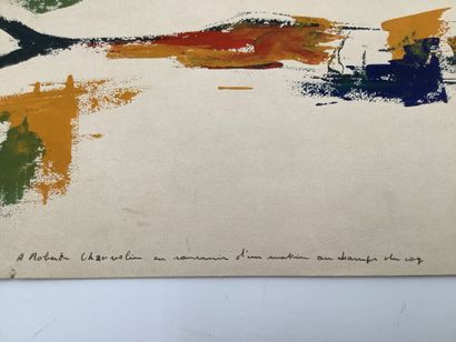 Mingam Jean (1927-1987) artiste Finistérien.
Gouache...