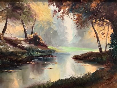 Henri MICHEL (1928-2016) huile sur toile,...