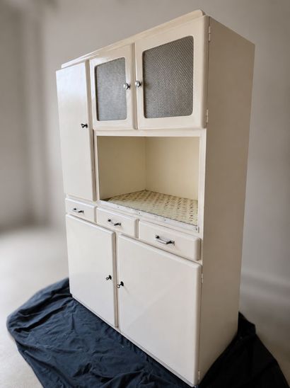 Buffet de cuisine type Mado en bois peint...