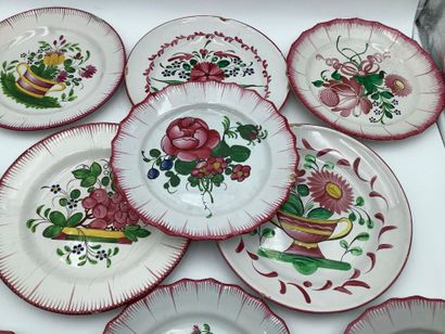 10 assiettes anciennes des faïenceries de...