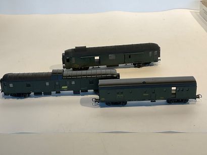Lot de 6 wagons à bagages