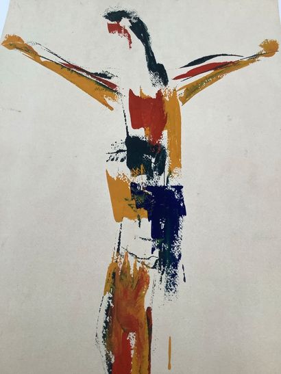 Mingam Jean (1927-1987) artiste Finistérien.
Gouache...