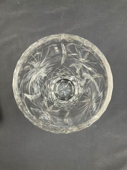 Vase en cristal, hauteur 21 cm. En bon é...