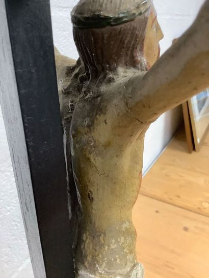 Grand Christ sur la croix en bois, le Christ...