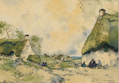 Ernest GUERIN (1887-1952), aquarelle signée...