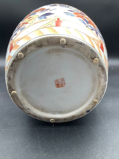 Grand pot à gingembre Chinois en porcelaine...