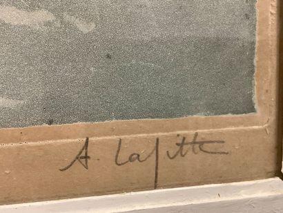 Alphonse LAFITTE (1863- ) Marine (eau-forte...
