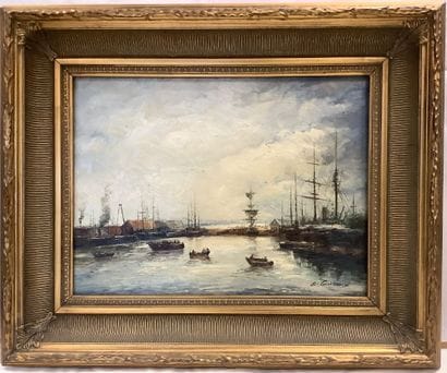 E. GUILLEUX (XXe) «Marine» École Française,...