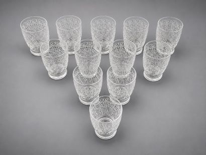 Baccarat, modèle Gouvieux, 12 verres en cristal...