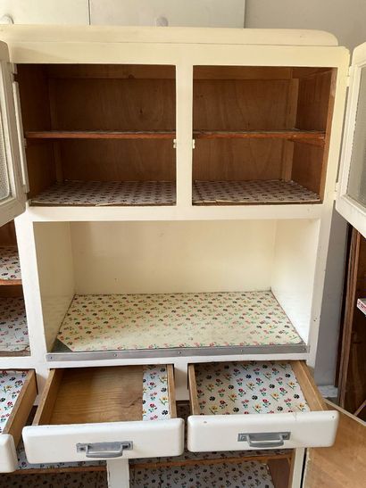 Buffet de cuisine type Mado en bois peint...