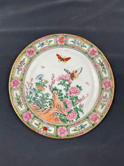 6 assiettes Imari,dont une accidentée, diamètre...