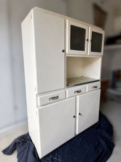 Buffet de cuisine type Mado en bois peint...