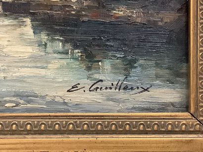 E. GUILLEUX (XXe) «Marine» École Française,...
