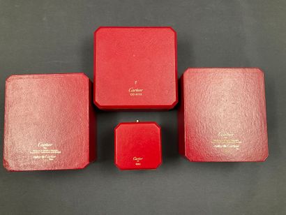 CARTIER, 4 présentoirs pour 2 pour montres,...