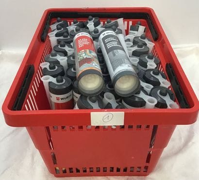 Lot de 39 cartouches mastic silicone wurth...