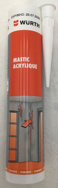 Lot de 46 cartouches mastic silicone Wurth...