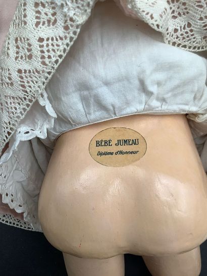 Antique doll, Bébé Jumeau with a biscuit-colored...