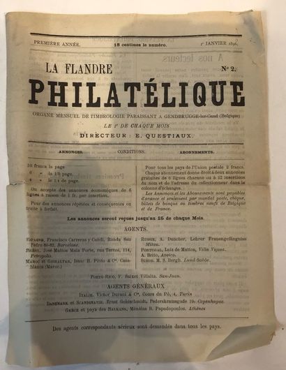 4 Revues Belge “ La Flandre Philatélique...