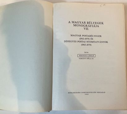 2 catalogues specialisé Hongrois dont 1 pour...