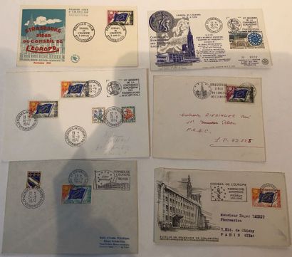 Conseil de l’Europe, UNESCO:
35 pièces FDC,...