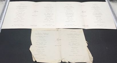 23 Menus de la Compagnie Generale Transaltlantique...