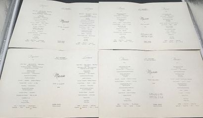 12 menus de la Compagnie Générale Transatlantique...