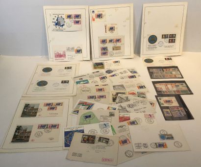 Conseil de l’Europe, UNESCO:
35 pièces FDC,...