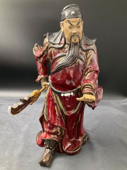 Grande céramique de Chine à glaçure sang...
