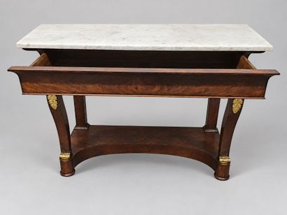 Console en placage de style Empire avec un...