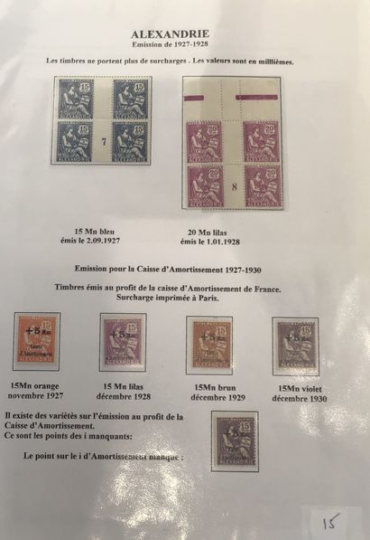 Collection spécialisée type mouchons Port...