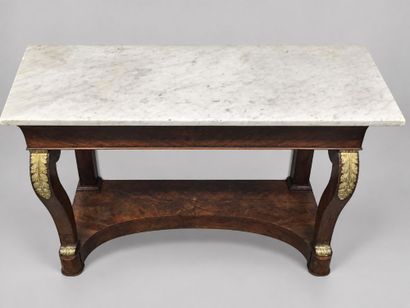 Console en placage de style Empire avec un...