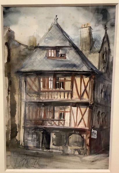 Gilbert L’HÉRITIER (1930–2000): 2 framed...
