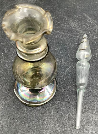11 small perfume bottles made of Italian...
